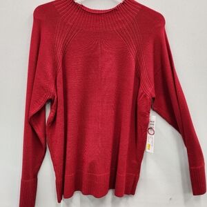 Red Tribal sweater. NWT. Rayon/Nylon size M and size XL